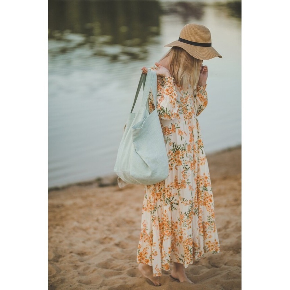 Zara Angel Dress Flowy Tiered Floral Maxi Dress - Picture 2 of 11